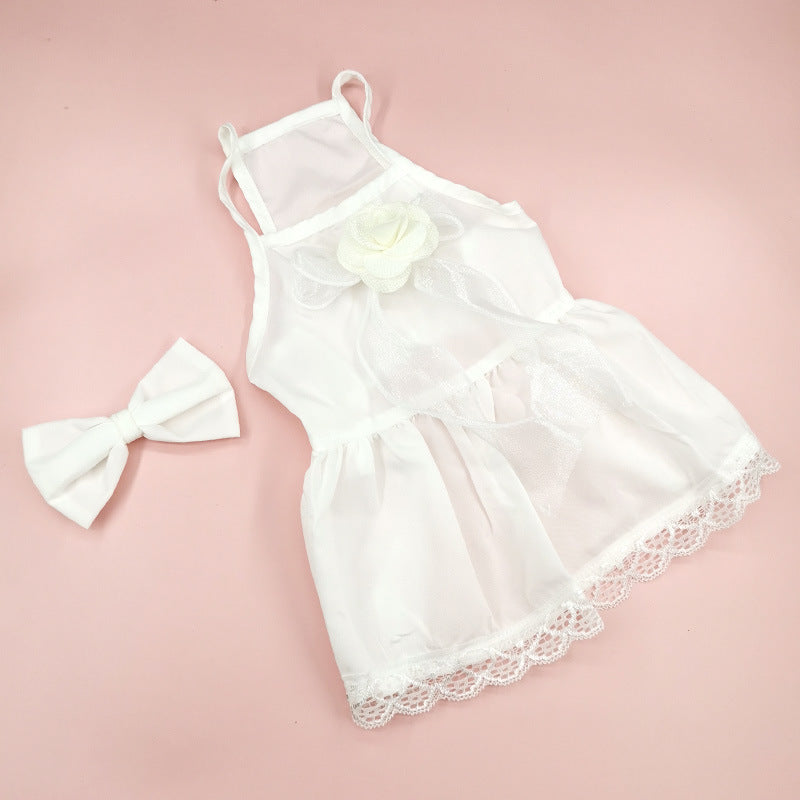 Spring & Summer Pet Dress – Adorable Floral Outfit for Cats & Dogs