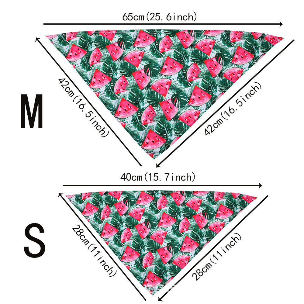 Tropical Pet Bandana – Colorful Summer Scarf for Dogs & Cats