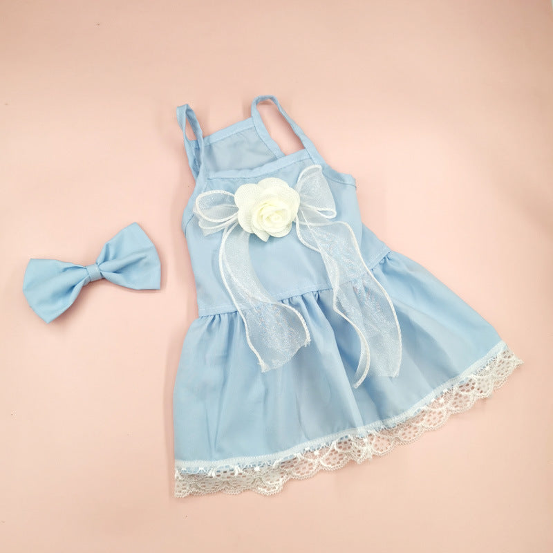 Spring & Summer Pet Dress – Adorable Floral Outfit for Cats & Dogs
