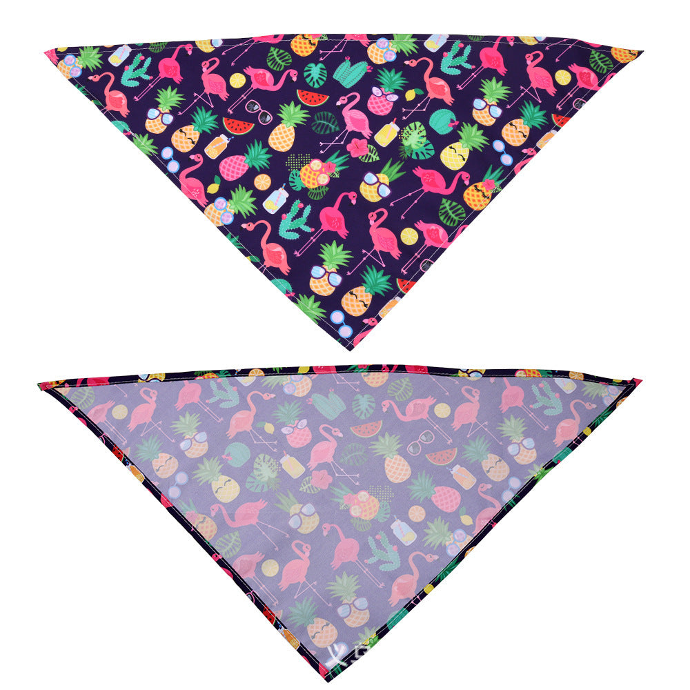 Tropical Pet Bandana – Colorful Summer Scarf for Dogs & Cats