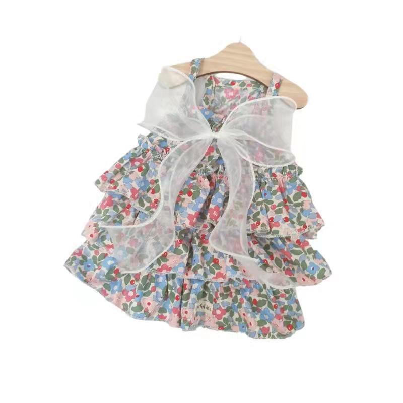 Spring & Summer Pet Dress – Adorable Floral Outfit for Cats & Dogs