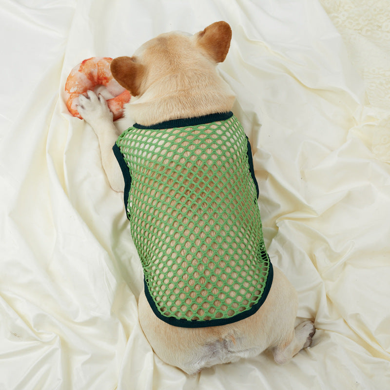 Hollow Mesh Dog Vest – Lightweight Summer Top for Dogs