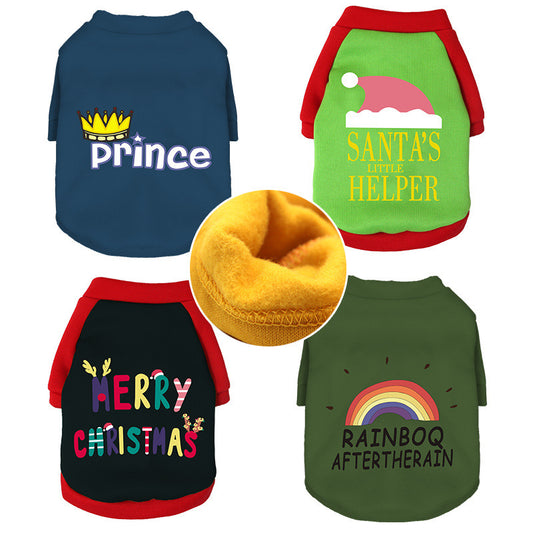 Rainbow After the Rain Pet Sweater – Cozy Fleece Lined Hoodie for Cats & Dogs