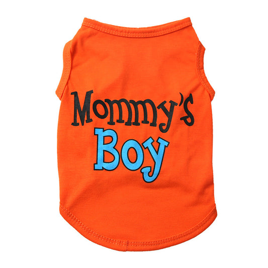 Dog Shirt – “Mommy’s Boy” Funny Pet Outfit