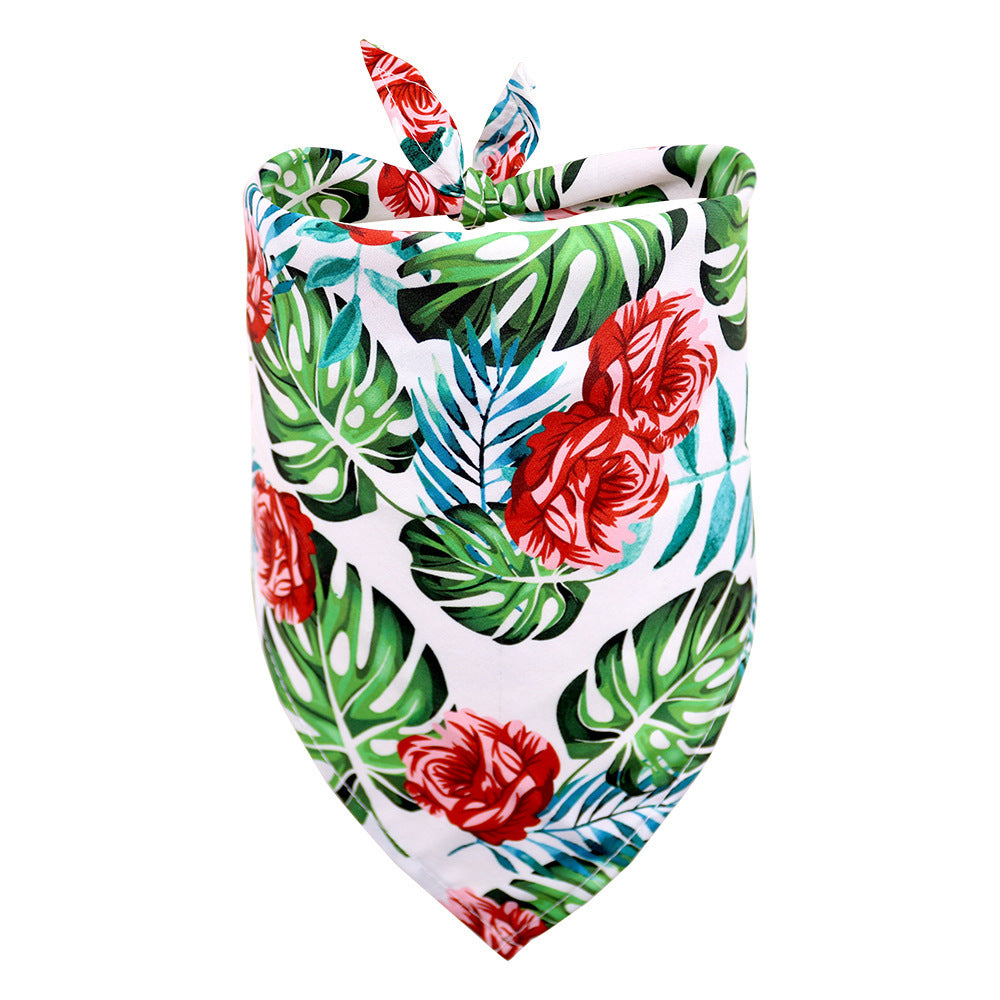 Tropical Pet Bandana – Colorful Summer Scarf for Dogs & Cats