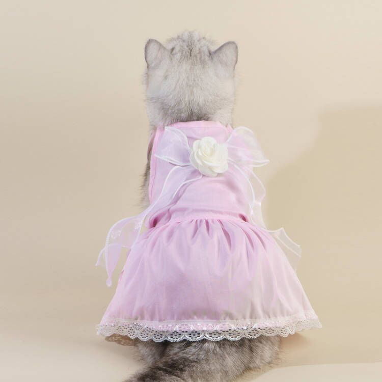 Spring & Summer Pet Dress – Adorable Floral Outfit for Cats & Dogs