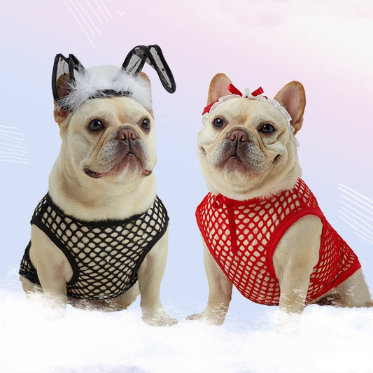 Hollow Mesh Dog Vest – Lightweight Summer Top for Dogs